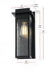 Elegant Lighting Dunton 7 inch Outdoor Pendant in Black Model: OD362W16BK