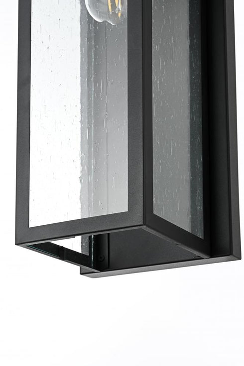 Elegant Lighting Dunton 7 inch Outdoor Pendant in Black Model: OD362W19BK