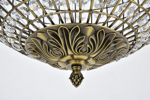 Elegant Lighting Earlene 3 light 16 inch antique bronze pendant Model: LD5026