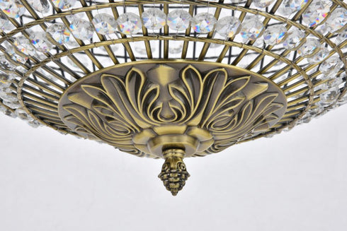 Elegant Lighting Earlene 4 light 20 inch antique bronze pendant Model: LD5027