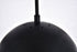 Elegant Lighting Eclipse 1 Light Black plug in pendant With Clear Glass in Black and Clear Finish Model: LDPG6033BK
