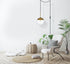 Elegant Lighting Eclipse 1 Light Brass plug in pendant With Clear Glass in Brass and Clear Finish Model: LDPG6031BR