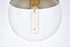 Elegant Lighting Eclipse 1 Light Brass plug in pendant With Clear Glass in Brass and Clear Finish Model: LDPG6031BR