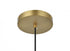 Elegant Lighting Eclipse 10 inch Pendant Clear Shade in Chrome in Satin Gold and Clear Finish Model: LD6033SG