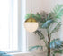 Elegant Lighting Eclipse 10 inch Pendant Frosted White Shade in Satin Gold in Satin Gold and Frosted White Finish Model: LD6032SG