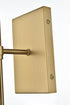 Elegant Lighting Eclipse 4.5 inch Wall Sconce in Satin Gold in Satin Gold and White Finish Model: LD6102W4SG