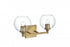Elegant Lighting Eero 16 inch Wall Sconce in Satin Gold in Satin Gold and Clear Finish Model: LD7308W16SG