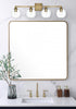 Elegant Lighting Eero 33 inch Wall Sconce in Satin Gold in Satin Gold and Clear Finish Model: LD7308W33SG