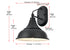 Elegant Lighting Elian 1 Light Wall Sconce W11 Inch xH13.5 Inch xE12 Inch in Black Model: OD804W14BK