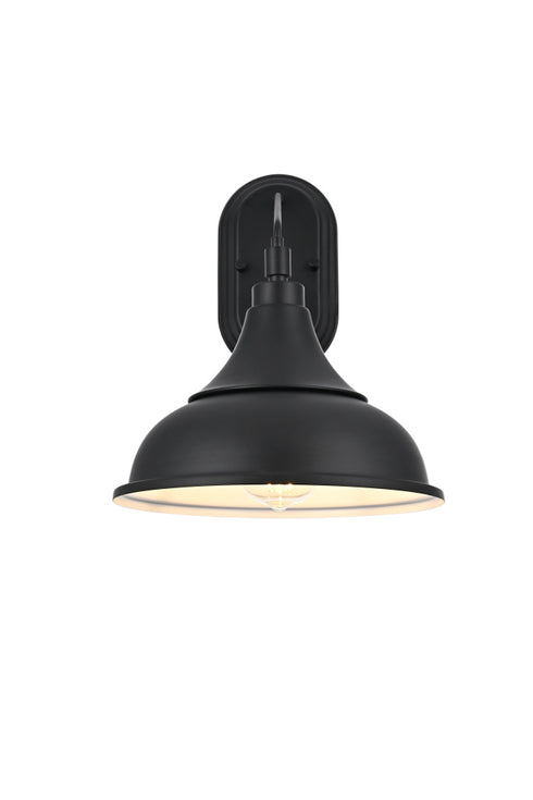 Elegant Lighting Elian 1 Light Wall Sconce W11 Inch xH13.5 Inch xE12 Inch in Black Model: OD804W14BK