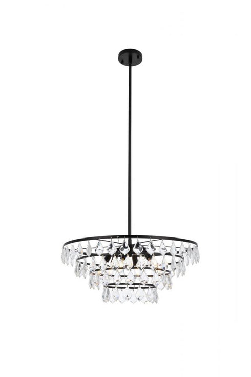 Elegant Lighting Ella 6 Light Pendant Model: 1101D24BR