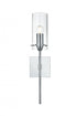 Elegant Lighting Elsreth 4.5 inch Wall Sconce Clear Shade in Chrome in Chrome and Clear Finish Model: LD2361C