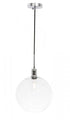 Elegant Lighting Emett 1 light in Black and Clear glass pendant Model: LD6204BK