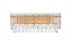 Elegant Lighting Emilia 19 inch Wall Sconce in Chrome in Chrome and Clear Finish Model: 1780W19C