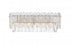 Elegant Lighting Emilia 19 inch Wall Sconce in Chrome in Chrome and Clear Finish Model: 1780W19C