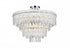 Elegant Lighting Emilia 25 inch Flush Mount in Chrome in Chrome and Clear Finish Model: 1780F25C