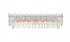 Elegant Lighting Emilia 27 inch Wall Sconce in Chrome in Chrome and Clear Finish Model: 1780W27C