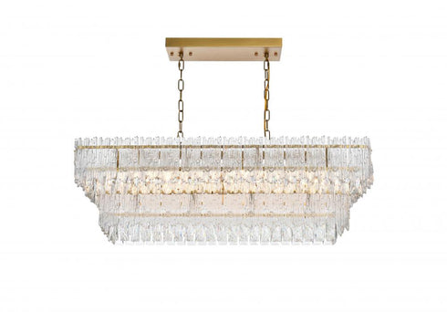 Elegant Lighting Emilia 37 inch Chandelier in Chrome in Chrome and Clear Finish Model: 1780G37C