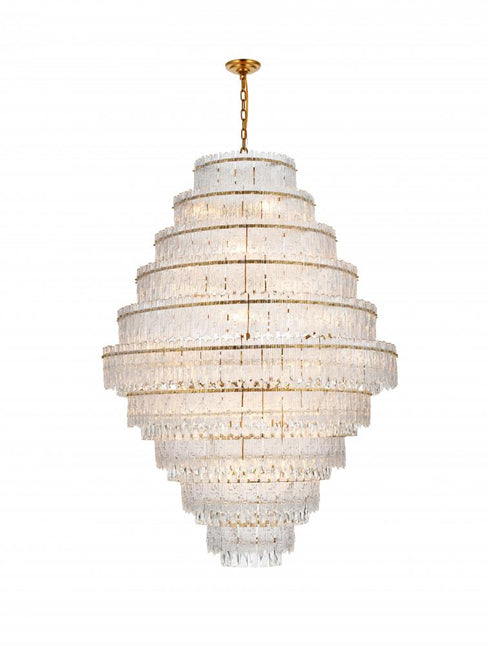 Elegant Lighting Emilia 42 inch Chandelier in Chrome in Chrome and Clear Finish Model: 1780D42C
