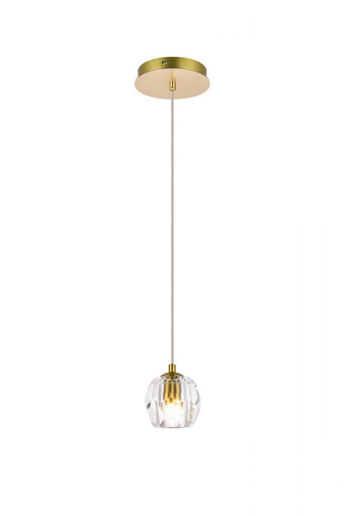 Elegant Lighting Eren 1 light in Black pendant Model: 3505D6BK