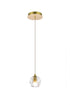 Elegant Lighting Eren 1 light in Black pendant Model: 3505D6BK
