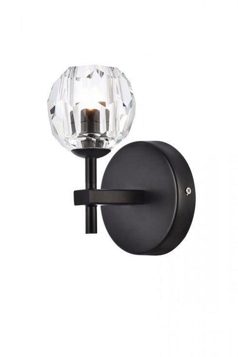 Elegant Lighting Eren 1 light in Black wall sconce Model: 3505W6BK