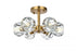 Elegant Lighting Eren 14 Inch Flush Mount in Black Model: 3505F14BK
