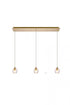 Elegant Lighting Eren 3 lights in Black pendant Model: 3505D28BK
