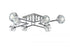 Elegant Lighting Eren 31 Inch Flush Mount in Black Model: 3505F31BK