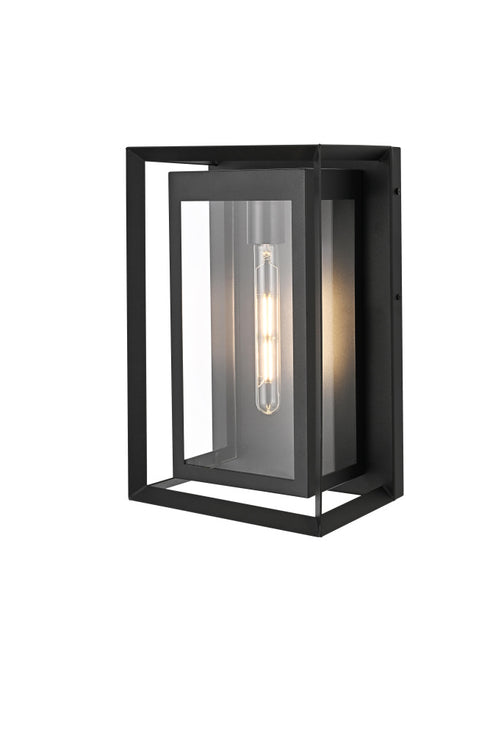 Elegant Lighting Etting 1 Light Wall sconce W10 Inch E7 Inch H16 Inch L1 in Black (1Box) Model: OD355W16BK