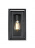 Elegant Lighting Etting 7 inch Outdoor Pendant in Black Model: OD355W12BK