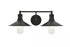 Elegant Lighting Etude 2 light black Wall Sconce Model: LD4033W21BK