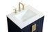Elegant Lighting Eugene 24 Inch Single Bathroom Vanity in Blue Model: VF48824MBL