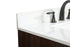 Elegant Lighting Eugene 32 Inch Single Bathroom Vanity in Walnut with Backsplash Model: VF48832MWT-BS
