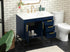 Elegant Lighting Eugene 36 Inch Single Bathroom Vanity in Blue Model: VF48836MBL