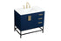 Elegant Lighting Eugene 36 Inch Single Bathroom Vanity in Blue Model: VF48836MBL