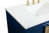 Elegant Lighting Eugene 36 Inch Single Bathroom Vanity in Blue Model: VF48836MBL