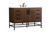 Elegant Lighting Eugene 48 Inch Single Bathroom Vanity in Walnut Model: VF488W48MWT
