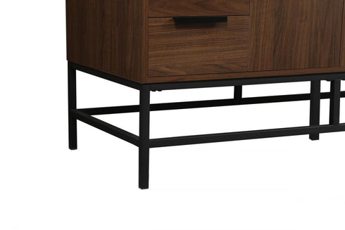 Elegant Lighting Eugene 48 Inch Single Bathroom Vanity in Walnut Model: VF488W48MWT