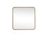Elegant Lighting Evermore Soft Corner Metal Rectangle Full Length Mirror 30x60 Inch in Silver Model: MR80FL3060S