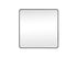 Elegant Lighting Evermore Soft Corner Metal Rectangle Full Length Mirror 30x60 Inch in Silver Model: MR80FL3060S