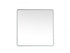Elegant Lighting Evermore Soft Corner Metal Rectangle Full Length Mirror 30x60 Inch in Silver Model: MR80FL3060S