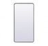 Elegant Lighting Evermore Soft Corner Metal Rectangle Full Length Mirror 30x60 Inch in Silver Model: MR80FL3060S
