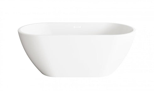 Elegant Lighting Fairview 59 inch Bathtub in Glossy White with Brushed Gold Trim Model: BT30359GW-BGD