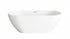 Elegant Lighting Fairview 67 inch Bathtub in Glossy White with Brushed Gold Trim Model: BT30367GW-BGD