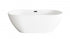 Elegant Lighting Fairview 67 inch Bathtub in Glossy White with Brushed Gold Trim Model: BT30367GW-BGD