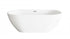 Elegant Lighting Fairview 67 inch Bathtub in Glossy White with Brushed Gold Trim Model: BT30367GW-BGD