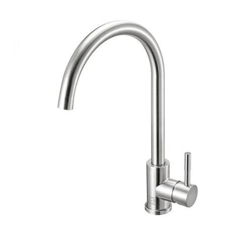 Elegant Lighting Finn Single Handle Kitchen Faucet in Brushed Gold Model: FAK-307BGD