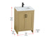 Elegant Lighting Finnley Vanity Cabinet 2Dr W24 Inch xD19 Inch xH34 Inch in Honey Brown Model: VF25124MHB