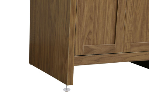 Elegant Lighting Finnley Vanity Cabinet 2Dr W24 Inch xD19 Inch xH34 Inch WB in Walnut Brown Finish Model: VF25124WB